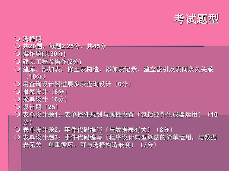 福建农林大学一级计算机复习材料ppt课件_第3页