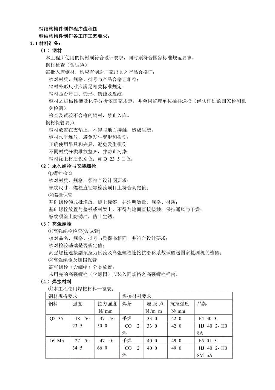 救灾物资储备仓库工程施工组织设计范本_第5页