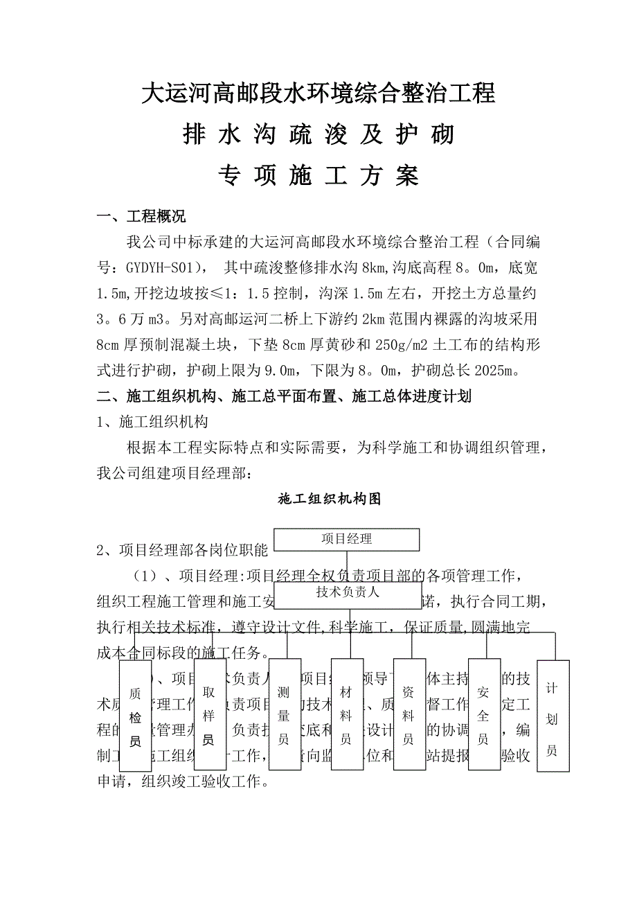 排水沟施工方案80559_第1页