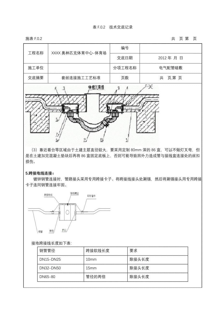 电气镀锌钢管套丝连接技术交底.doc_第5页