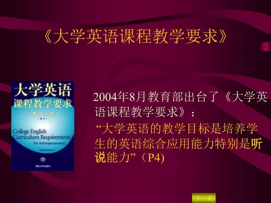 艺术类学生网络英语听力课程建设课件_第5页