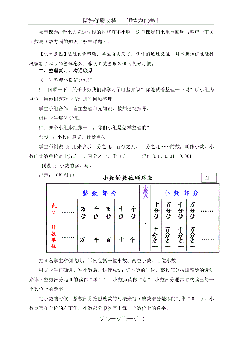 青岛版数学四年级下册(总复习-数与代数回顾与整理)(共5页)_第2页