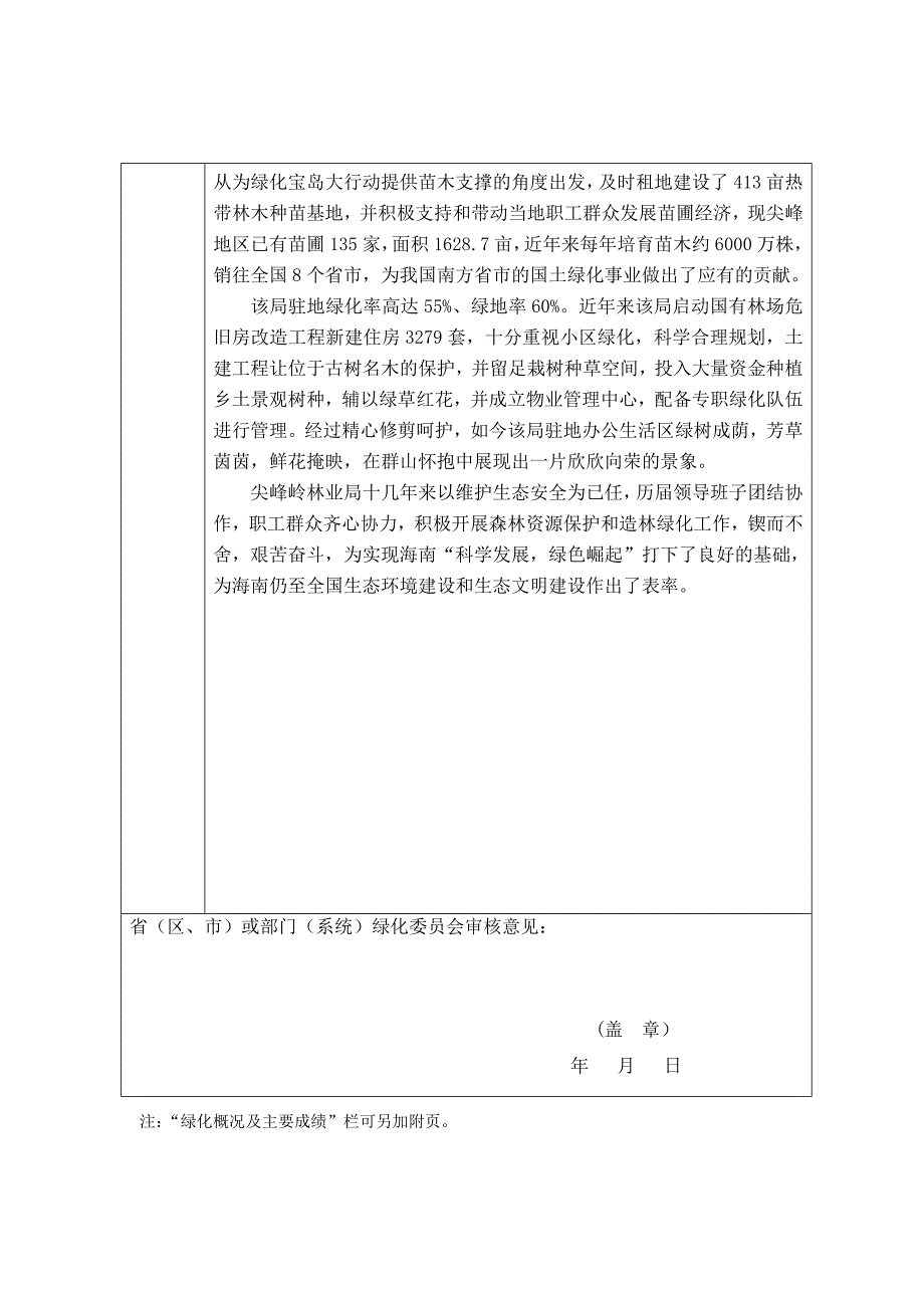 全国绿化模范单位核验申请表_第3页