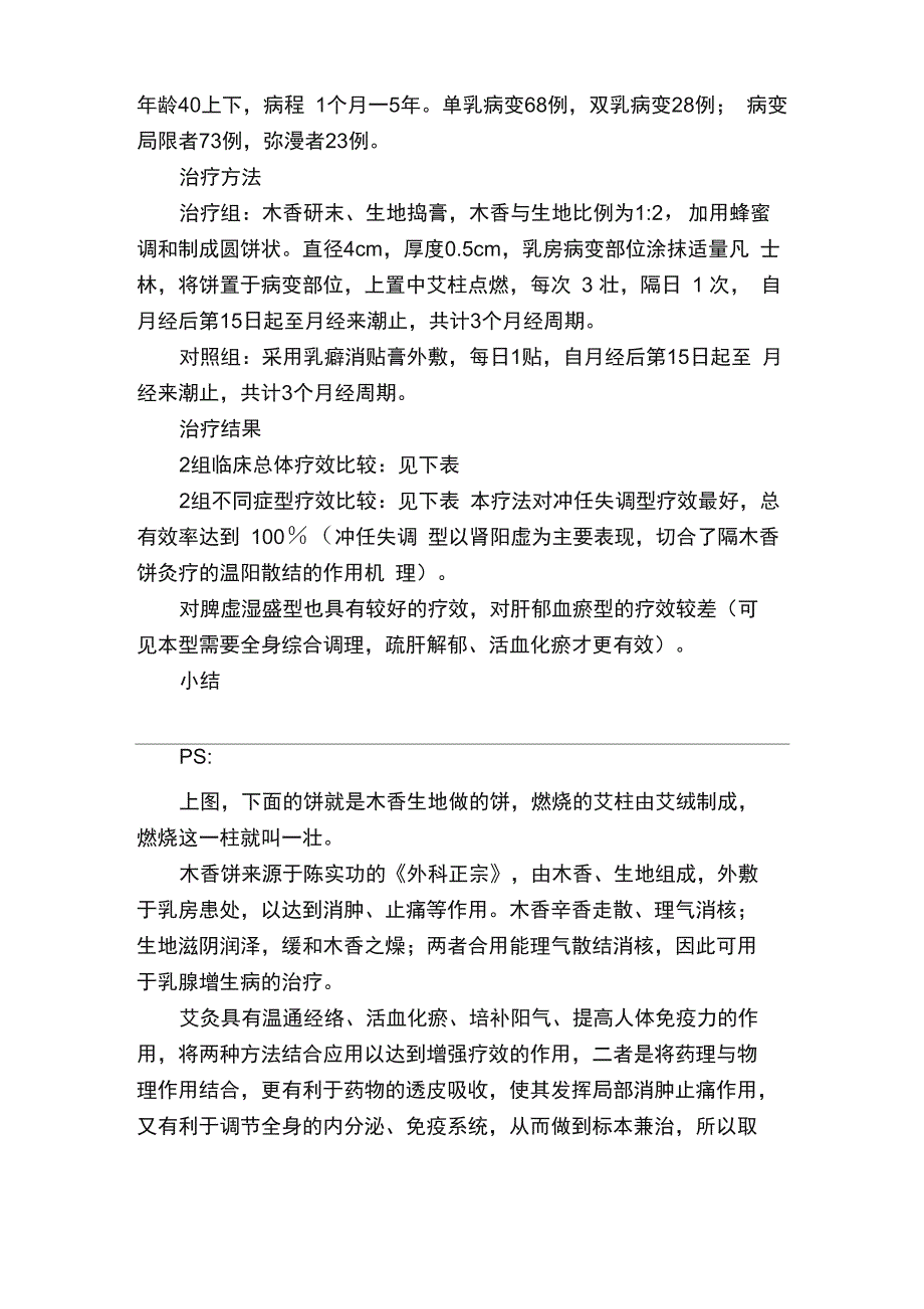 隔木香饼灸治疗乳腺增生病效果真的好！_第2页