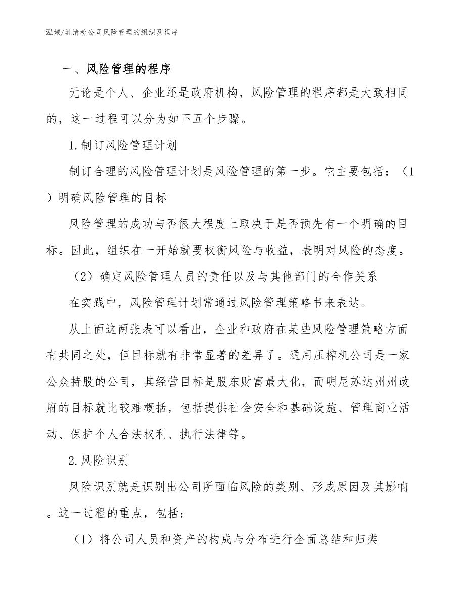 乳清粉公司风险管理的组织及程序_第2页