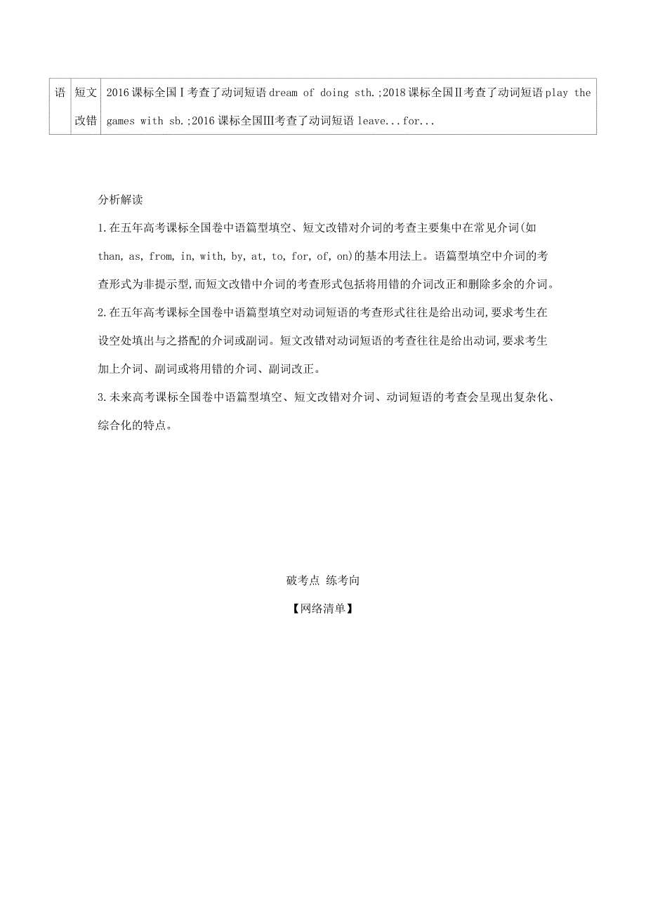 （课标专用 5年高考3年模拟A版）高考英语 专题二 介词和动词短语试题-人教版高三英语试题_第2页