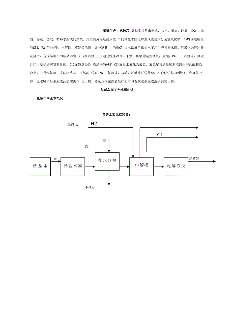 氯碱生产工艺流程资料_第1页