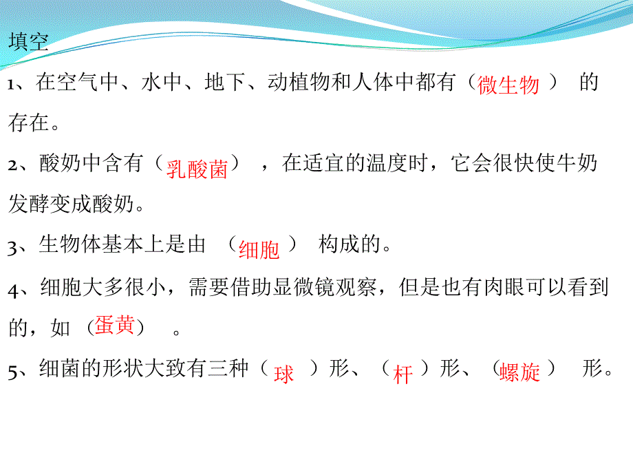 苏教版六年级上册科学期末复习题_第2页