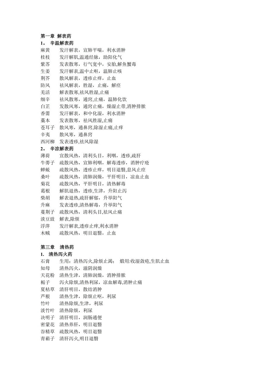 中药二所有药功效(2).doc_第1页