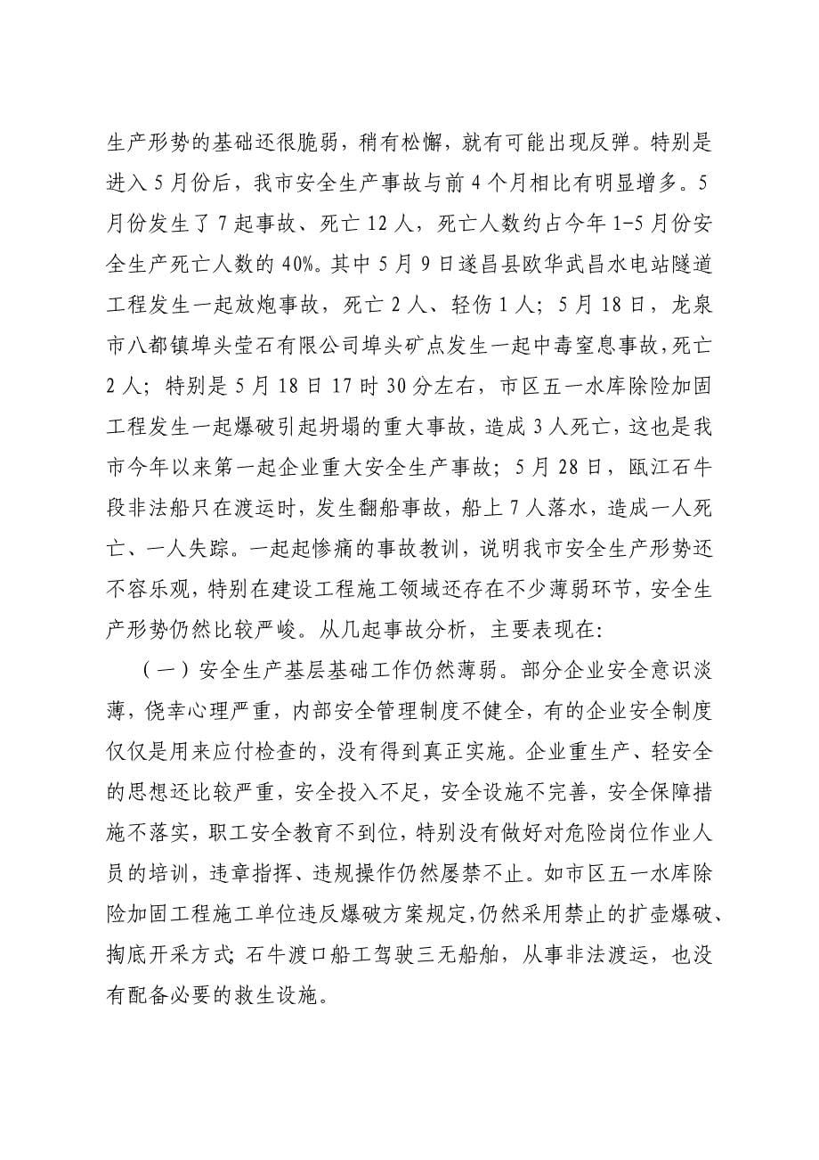 沈仁康副市长在市政府安全生产工作例会上的讲话.doc_第5页