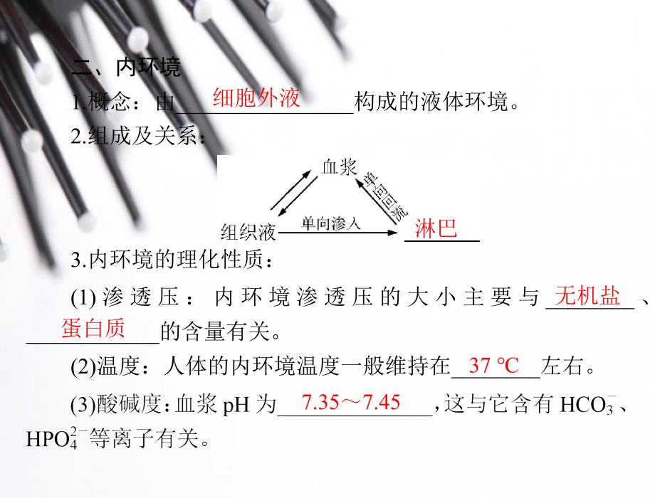 百年学典高中生物广东专用学业水平测试配套课件专题十四人体的内环境与稳态_第4页