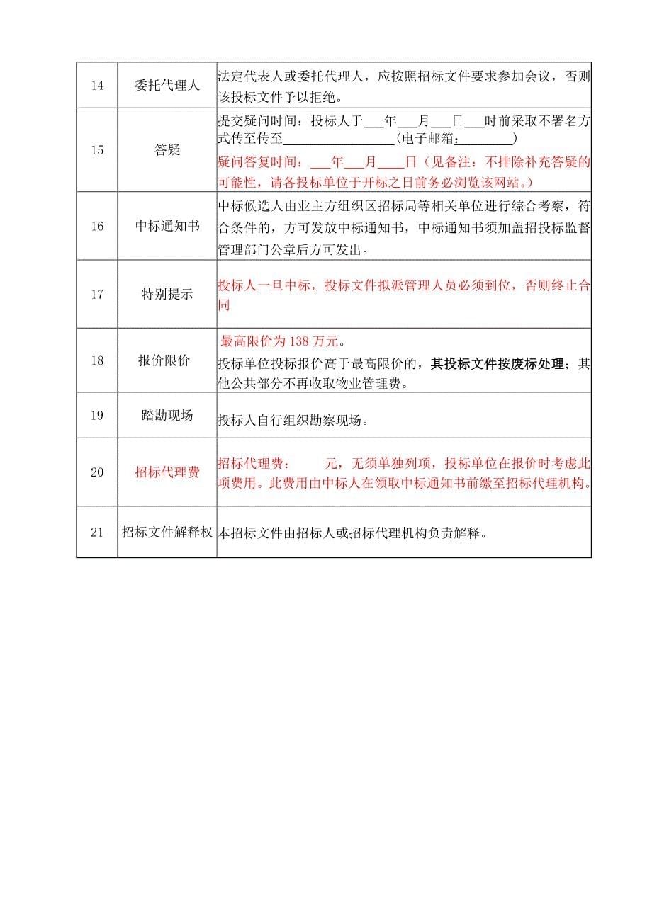 XX市XX区人民法院物业管理项目招标文件名师制作优质教学资料_第5页