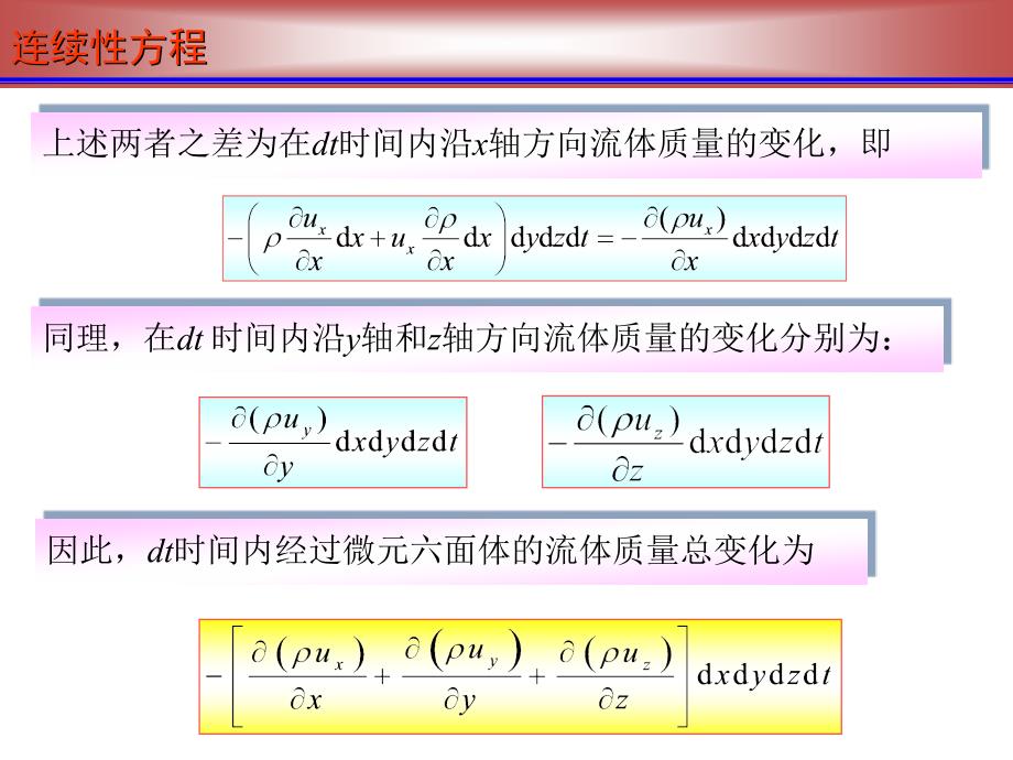 流体力学连续性方程和恒定总流动量方程.ppt_第3页