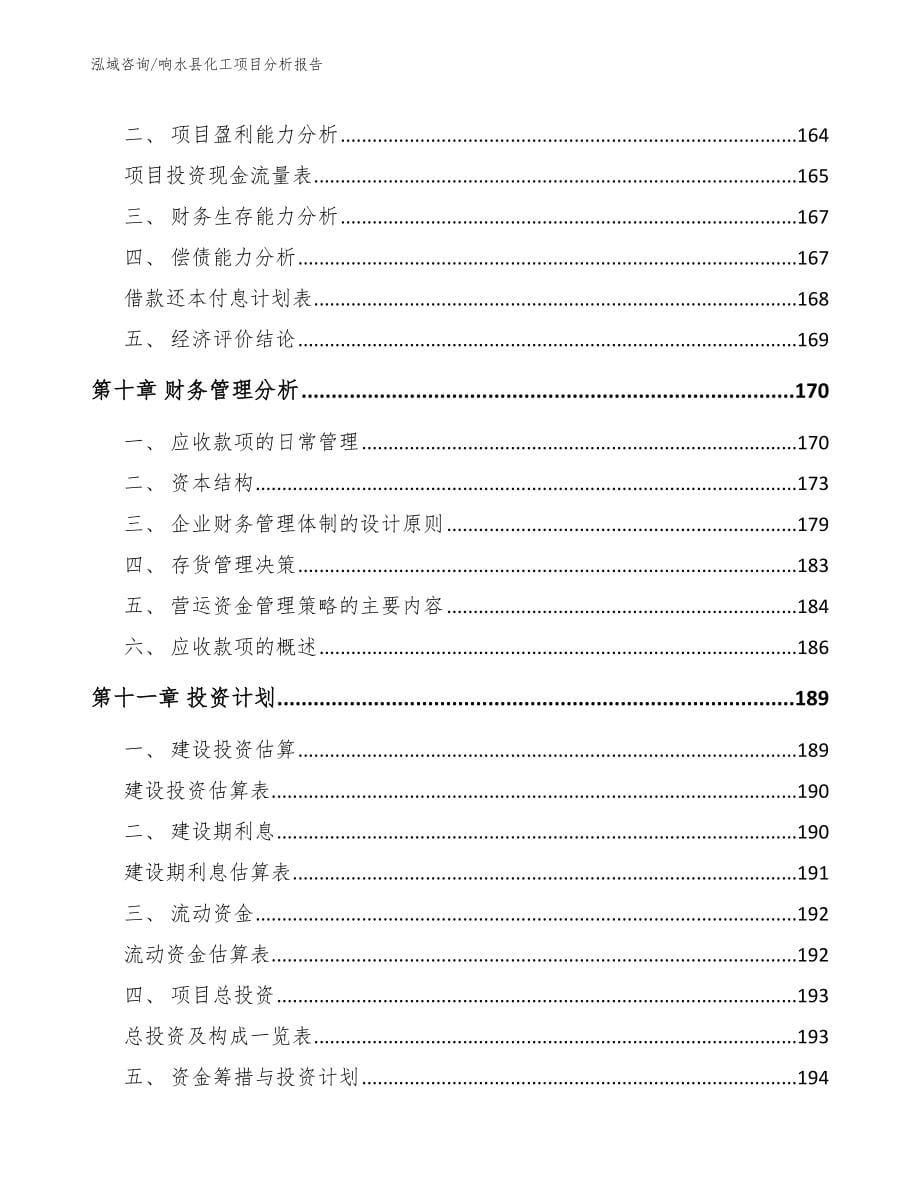 响水县化工项目分析报告【模板范文】_第5页