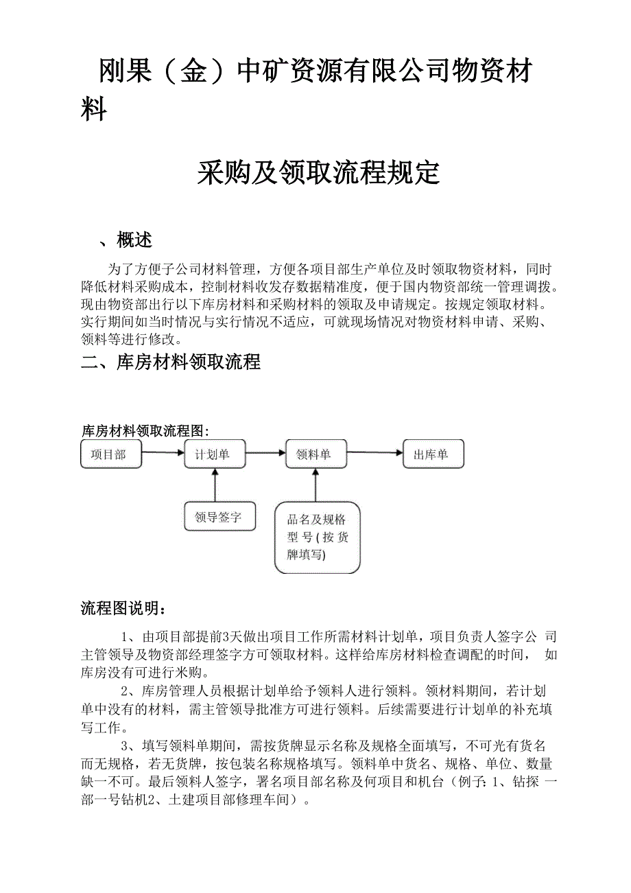 物资材料采购及领取流程_第1页