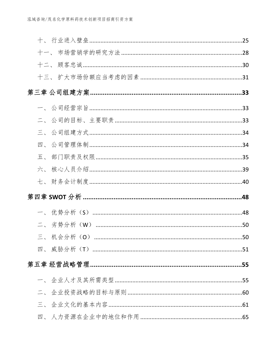茂名化学原料药技术创新项目招商引资方案（模板参考）_第4页