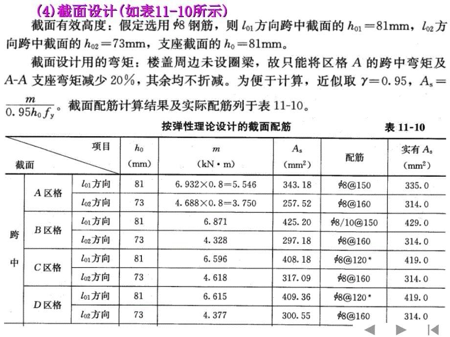 六双向板设计例题_第5页