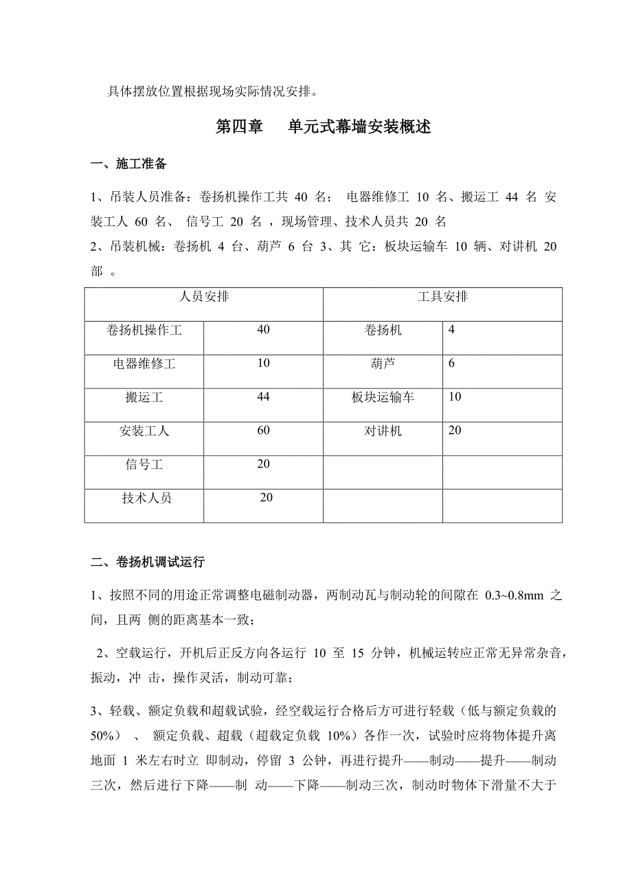 xx中心幕墙工程单元体吊装方案_第4页