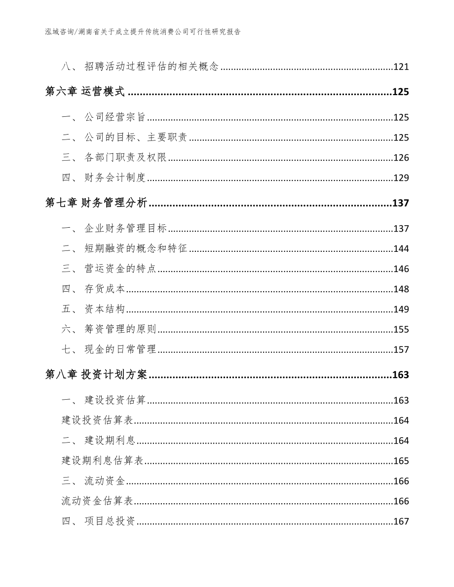 湖南省关于成立提升传统消费公司可行性研究报告_第4页