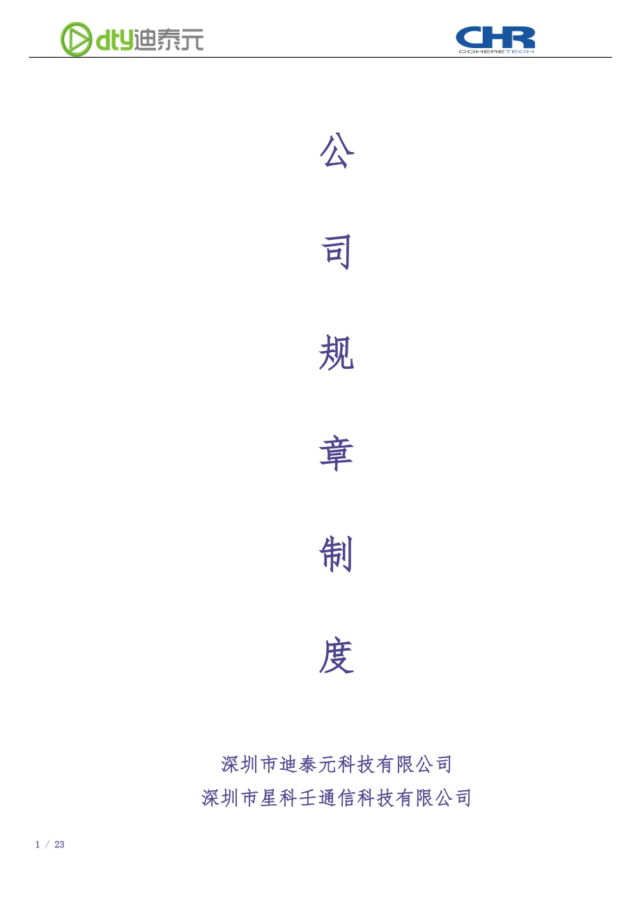 10 -科技公司规章制度（天选打工人）.docx_第1页