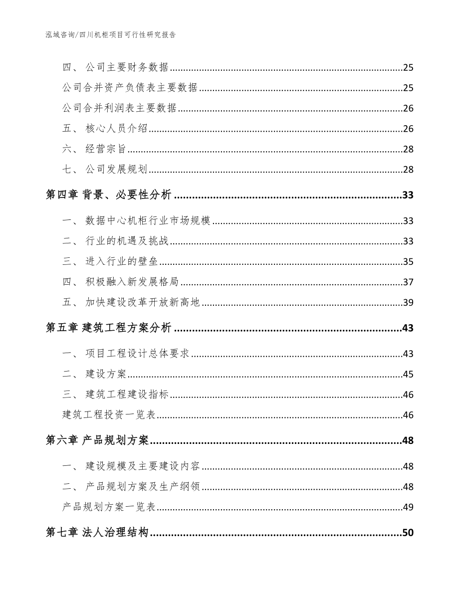 四川机柜项目可行性研究报告_模板范本_第2页