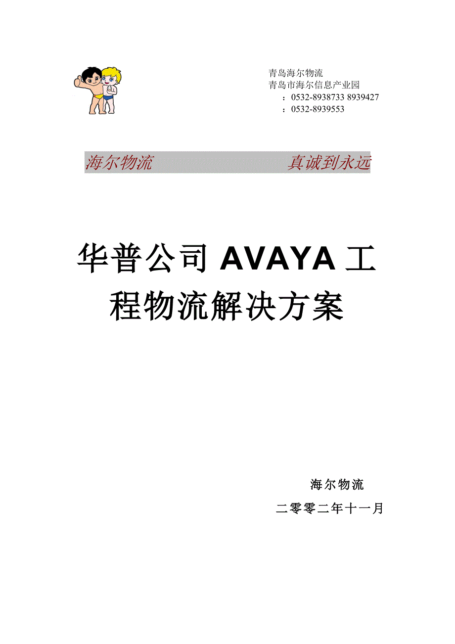 华普公司物流解决方案.docx_第1页