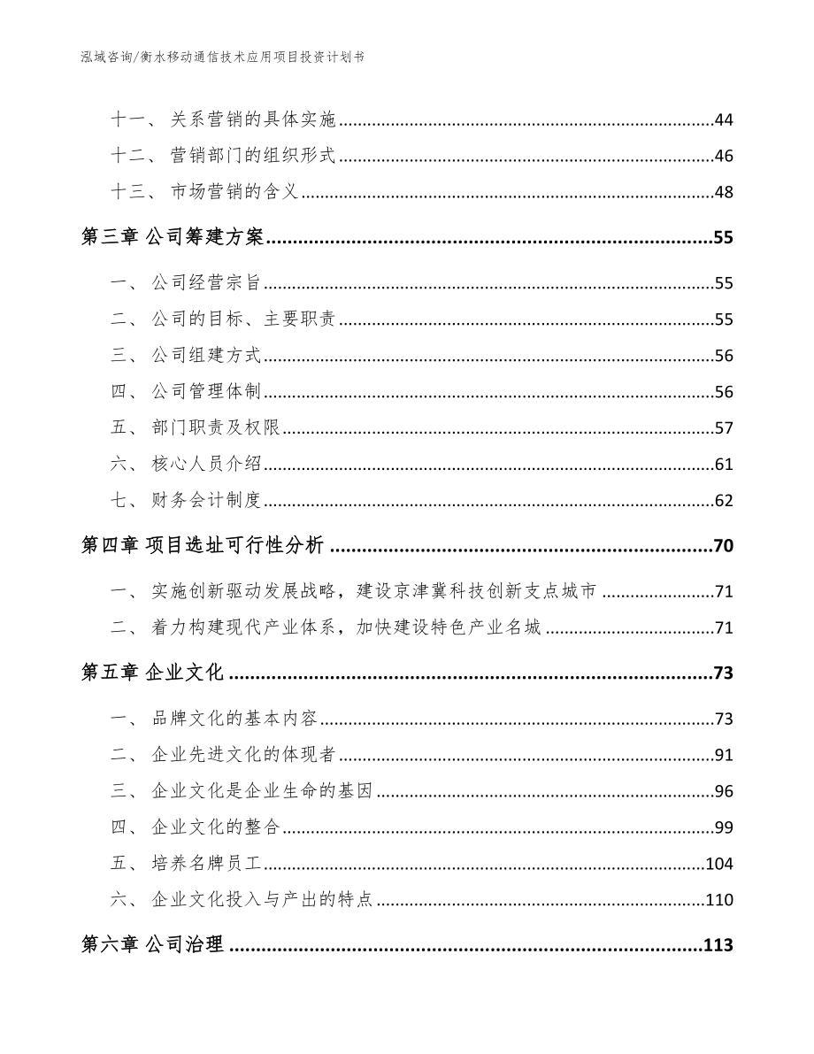 衡水移动通信技术应用项目投资计划书_第2页