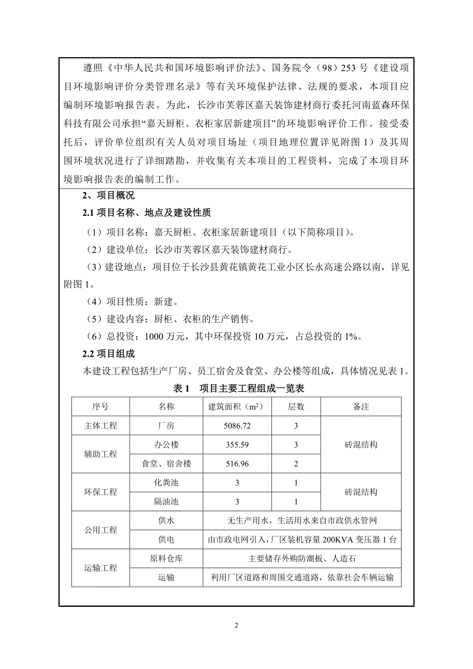 长沙县嘉天橱柜、衣柜家居新建项目立项环境评估报告表.doc_第2页