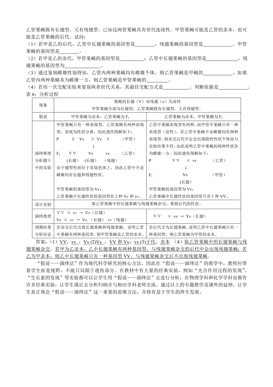 假说演绎法的专题教学探究_第4页