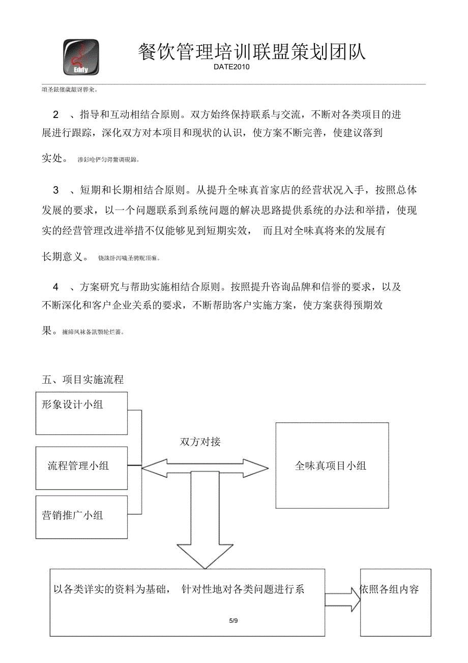 餐饮培训联盟咨询合作项目书_第5页