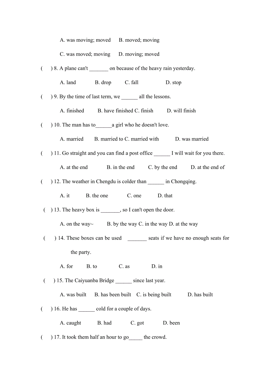 新目标英语九年级英语上册Unit10单元试卷及答案.doc_第2页