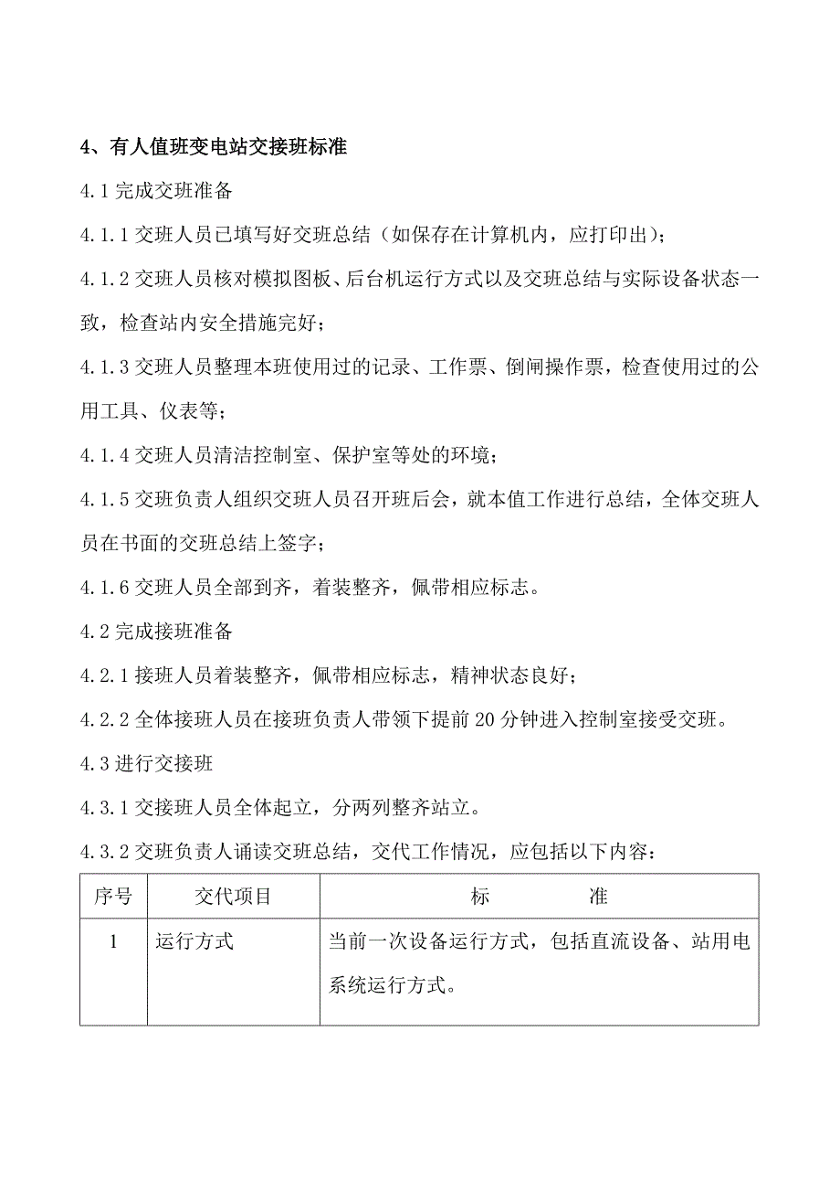 交接班标准化作业指导书(2010年5月修改稿)_第4页