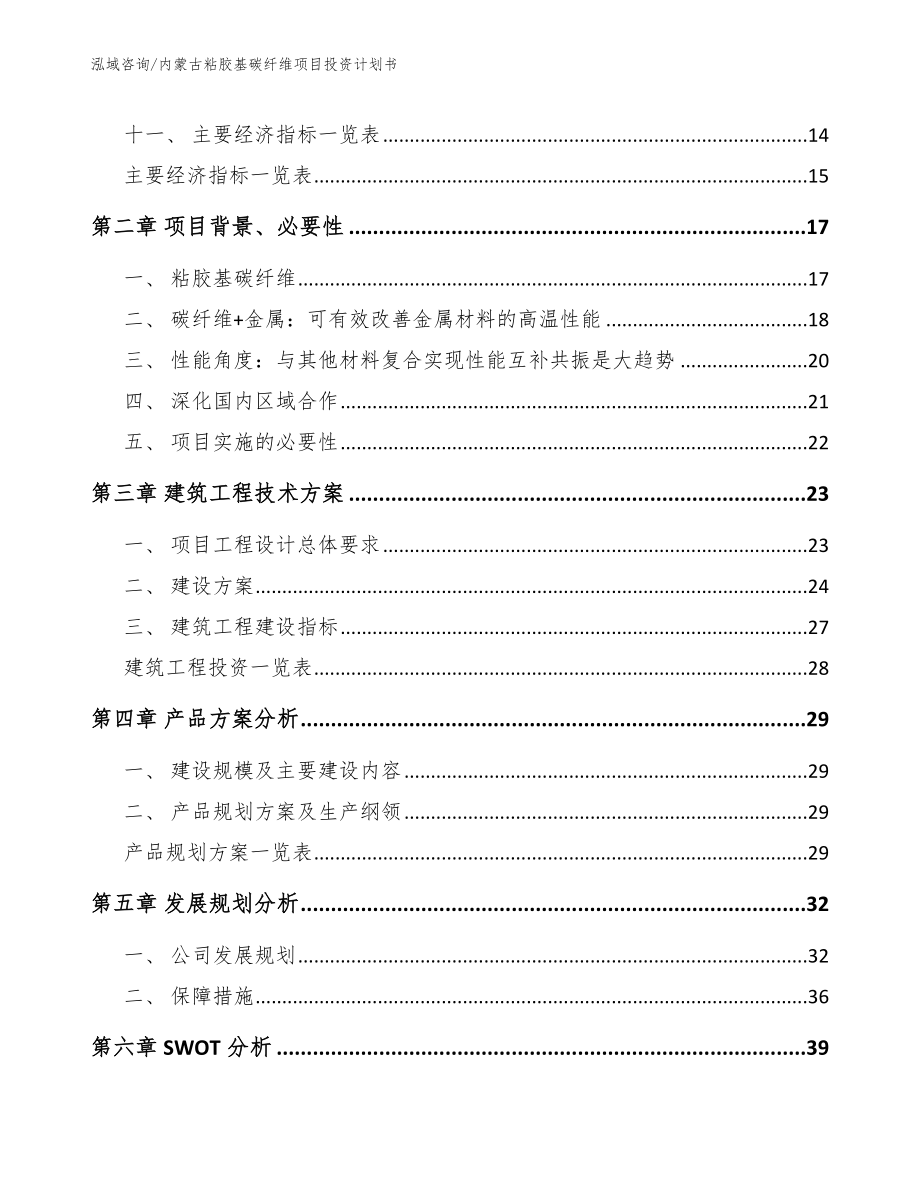 内蒙古粘胶基碳纤维项目投资计划书（模板范文）_第3页