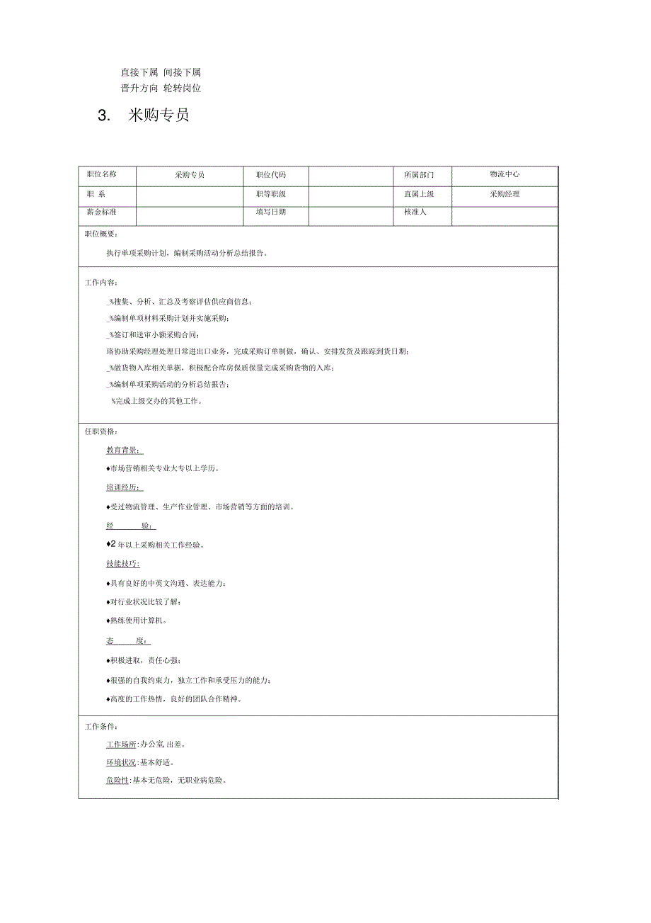 物流职位说明书_第3页