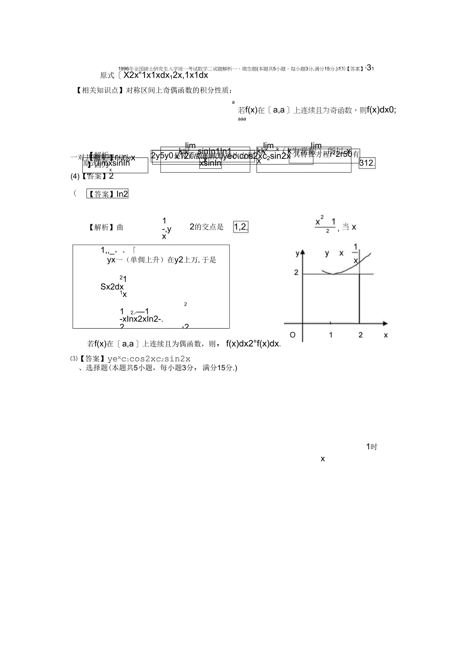 1996考研数二真题及解析_第4页