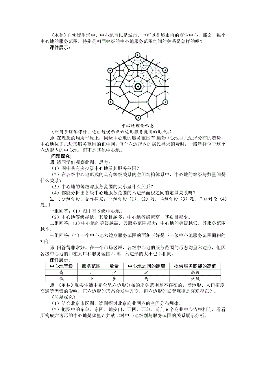 【湘教版】地理必修二：2.1城市空间结构2示范教案_第4页