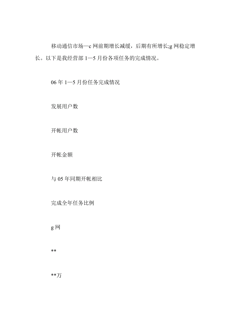 2014年联通分公司上半年工作总结下半年工作计划_第2页