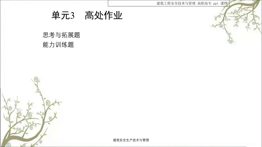 建筑安全生产技术与管理PPT课件_第3页