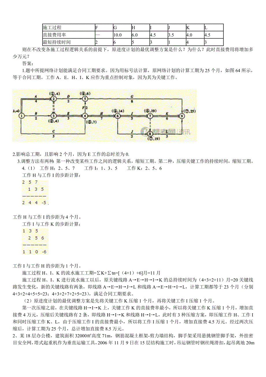 2011一级建造师建筑工程试题及答案_第4页