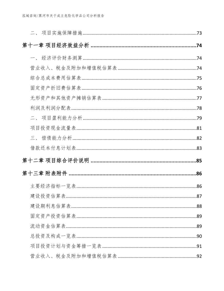 黑河市关于成立危险化学品公司分析报告模板_第5页