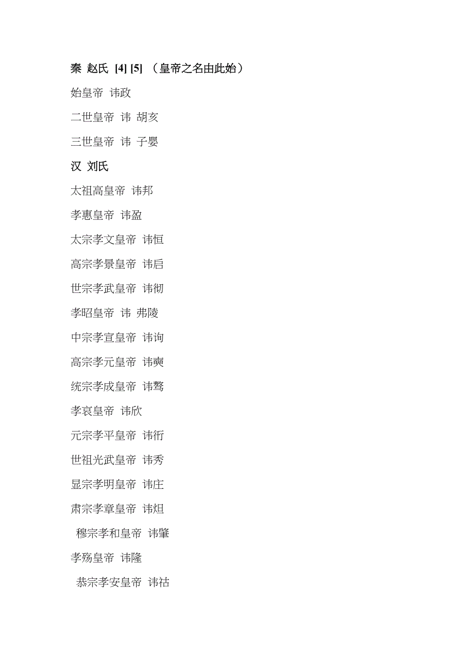 中国古代皇帝顺序列表大全_第1页
