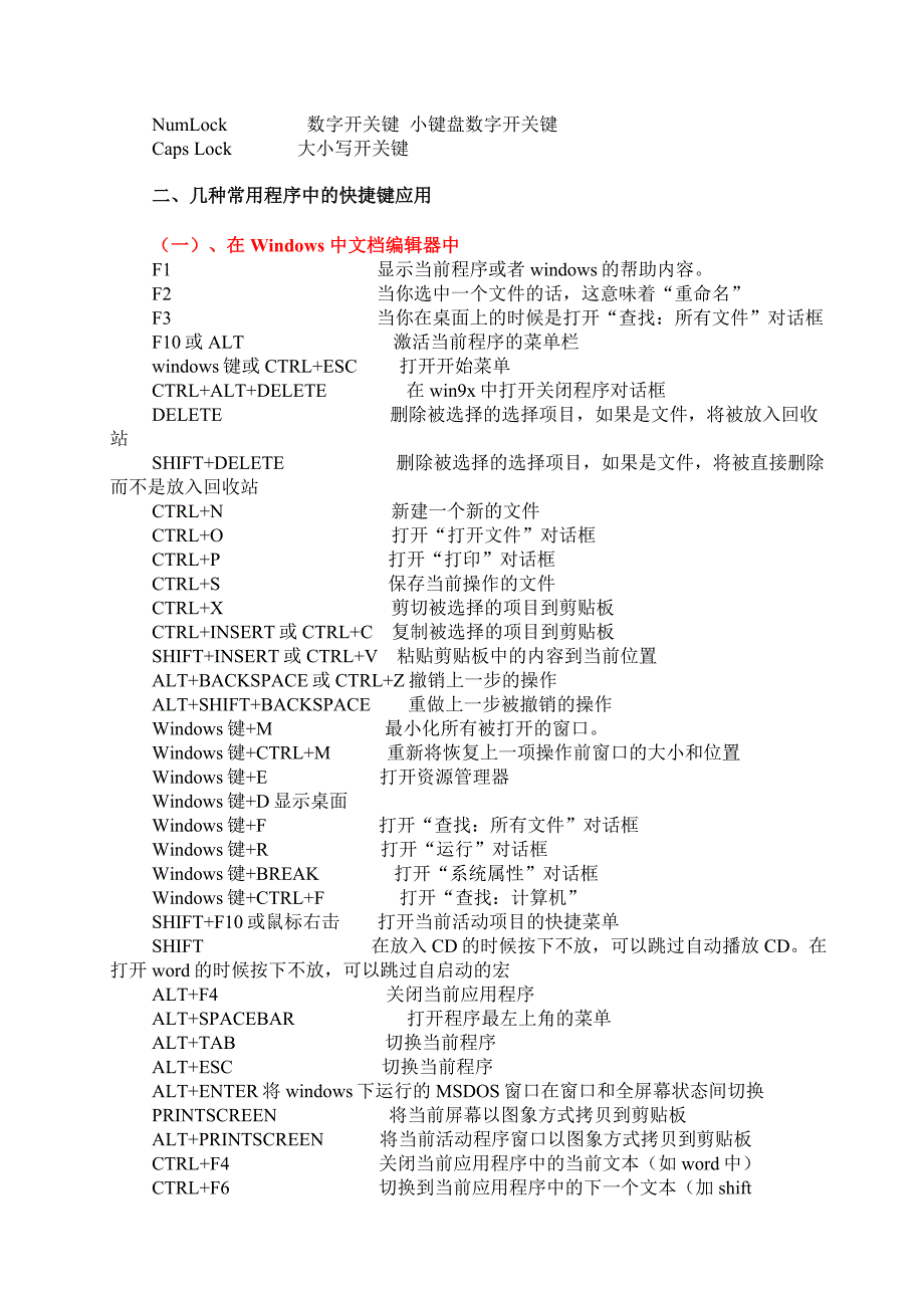 Windows快捷键及应用技巧_第2页