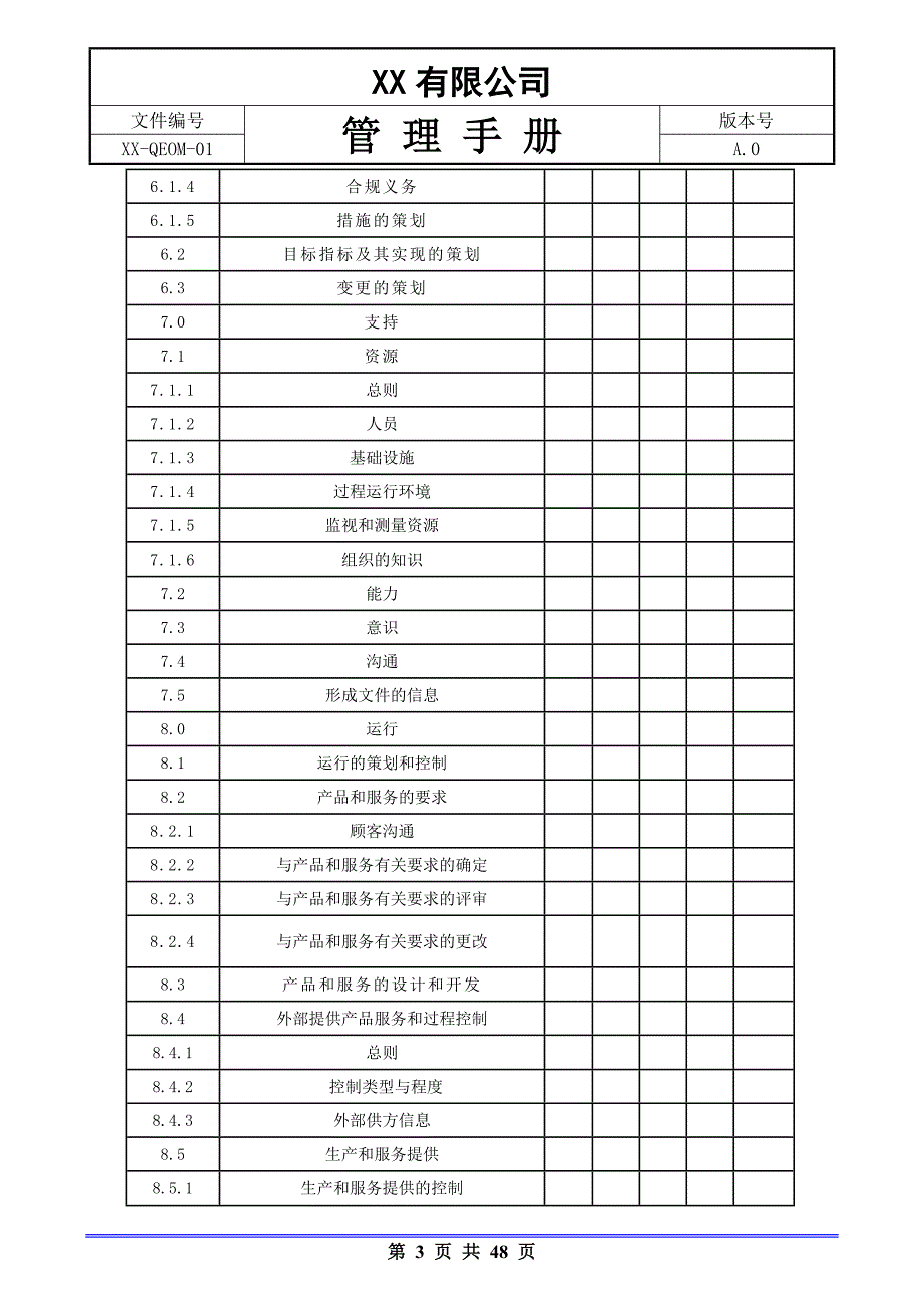 生产制造企业质量环境安全qehs三体系管理手册.doc_第3页