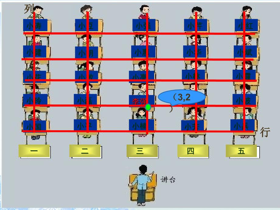 四年级上册数学课件用数对确定位置北京版共12张PPT_第4页