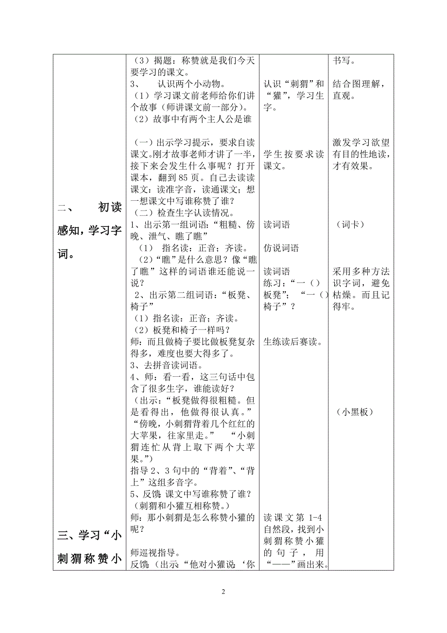 公开课《称赞》教学设计[1].doc_第2页