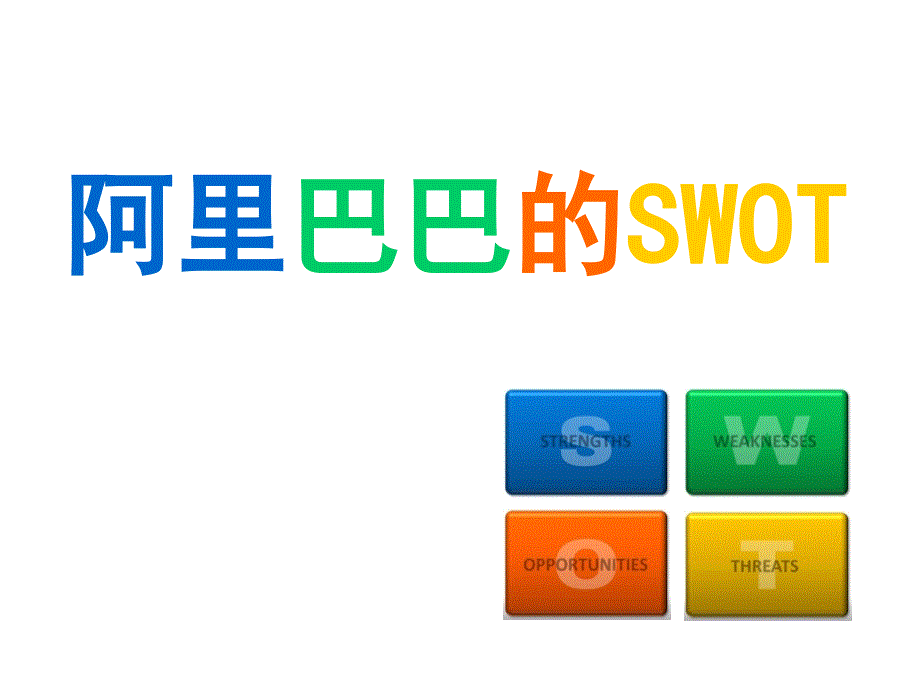 【广告策划PPT】阿里巴巴swot分析_第1页