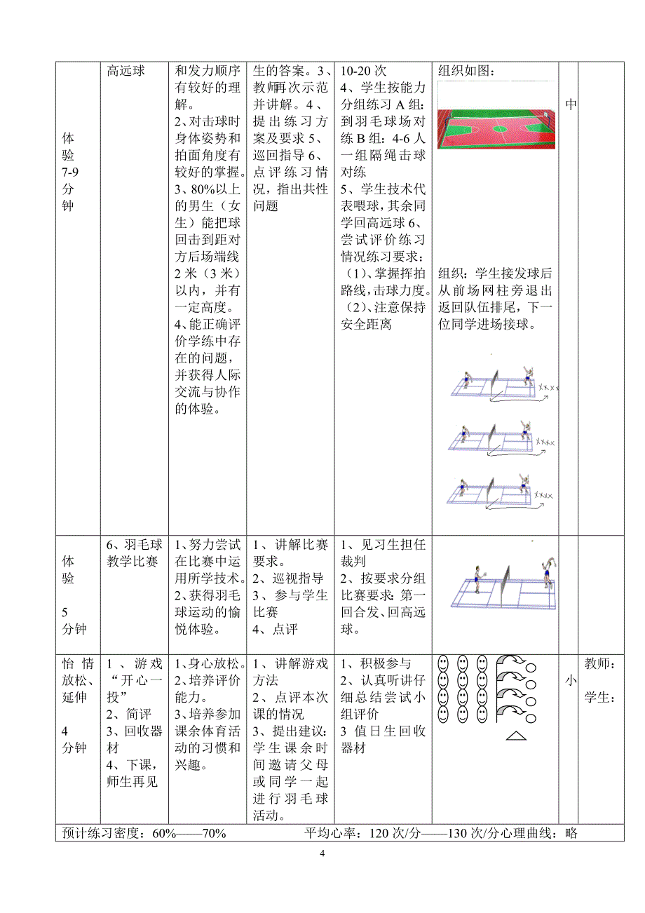 吴宽宁羽毛球教案教学设计_第4页