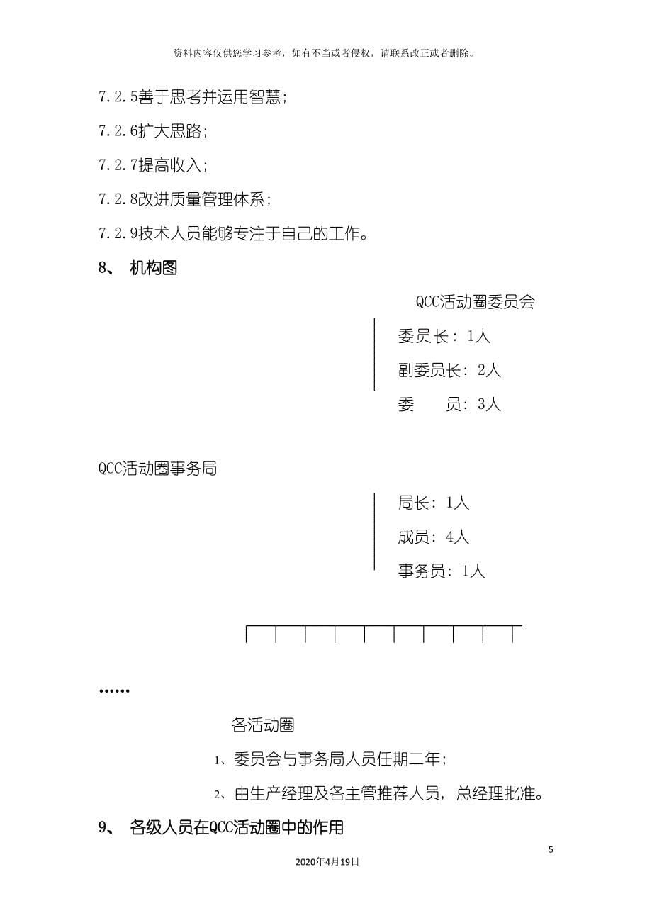 电子企业QCC品管圈手册模板_第5页