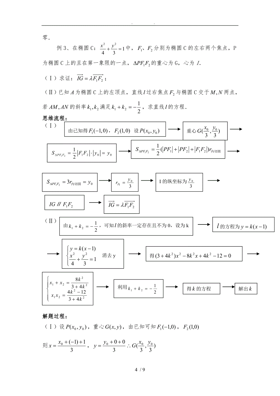 圆锥曲线中的四心_第4页