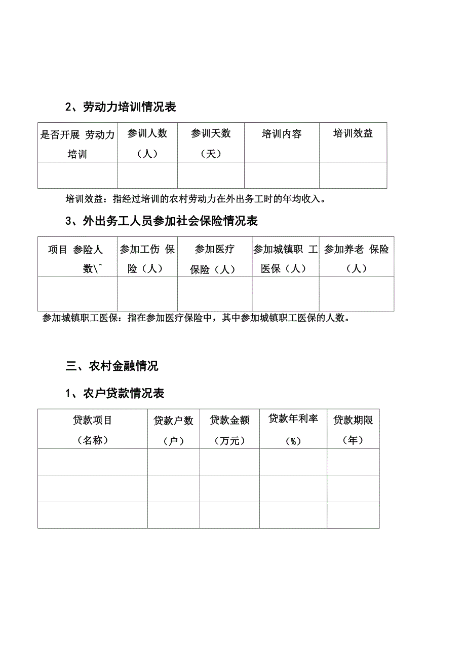 农村综合改革联系村村委会调查表汇编_第3页